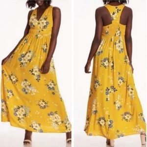 JAPNA Floral Racerback Maxi Dress XS
